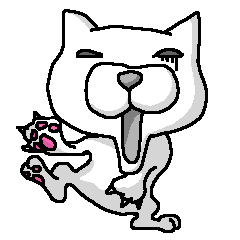 [LINEスタンプ] 白ねこまる