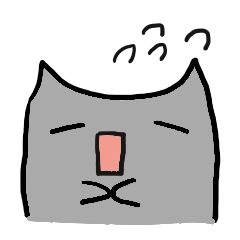 [LINEスタンプ] 灰猫のまるるん
