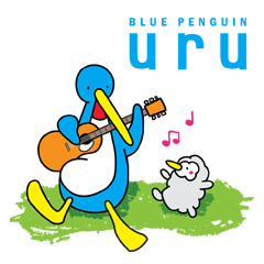 [LINEスタンプ] BLUE PENGUIN uruの画像（メイン）
