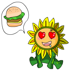 [LINEスタンプ] The Cute Sunflower2の画像（メイン）