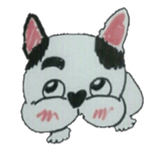 [LINEスタンプ] フレブル★まゆげ犬どん