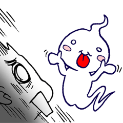 [LINEスタンプ] Sompong the scary ghost