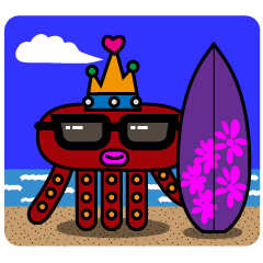 [LINEスタンプ] タコのおおさまはわたし