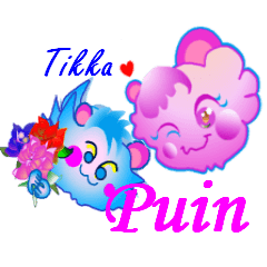 [LINEスタンプ] tikka and puin
