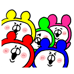 [LINEスタンプ] しろくまレンジャー6