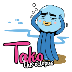 [LINEスタンプ] Tako the octopus
