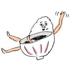 [LINEスタンプ] お残し白米さん2〜おかわり〜