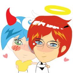 [LINEスタンプ] love you cartoon