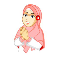 [LINEスタンプ] Hijab Muslim Girl - Fona