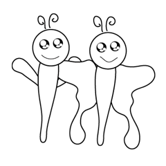 [LINEスタンプ] Dragonfly＆Butterfly