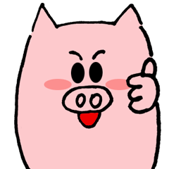 [LINEスタンプ] Pigs from the stars