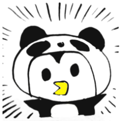[LINEスタンプ] パンダペンギン