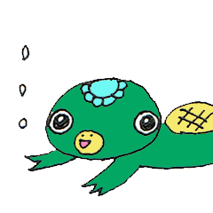 [LINEスタンプ] かわいいカッパのスタンプです。