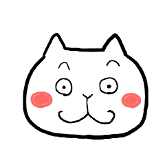 [LINEスタンプ] 感情を表す、猫の顔