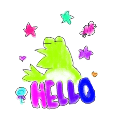 [LINEスタンプ] ワシ カエル