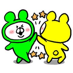 [LINEスタンプ] しろくまレンジャー7