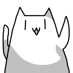 [LINEスタンプ] Smiley fat cat