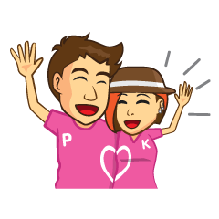 [LINEスタンプ] Khun Kab Phom