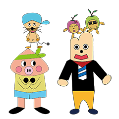 [LINEスタンプ] Mr. Toast and his family