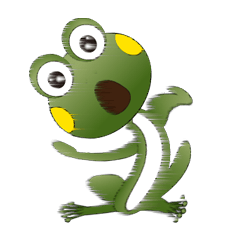 [LINEスタンプ] Ga-Ga the Frog