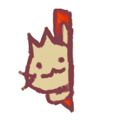 [LINEスタンプ] 続 手描きネコ