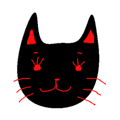 [LINEスタンプ] 黒猫のミャーちゃんの画像（メイン）