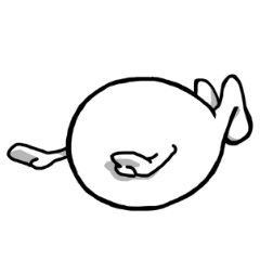 [LINEスタンプ] 白くてまるいヤツ2