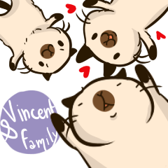 [LINEスタンプ] Sunny ＆ The Gang  ( Vincent ver. )の画像（メイン）
