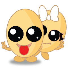 [LINEスタンプ] Hello Happy Egg
