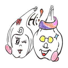 [LINEスタンプ] The garlic  family