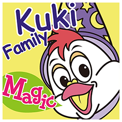 [LINEスタンプ] KuKi FAMILY Magic Part1の画像（メイン）