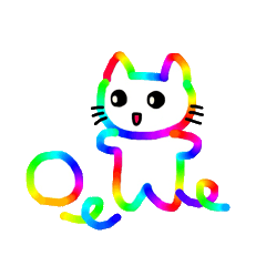 [LINEスタンプ] 虹猫ちゃんの画像（メイン）