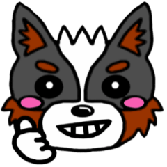 [LINEスタンプ] 短髪パピヨン