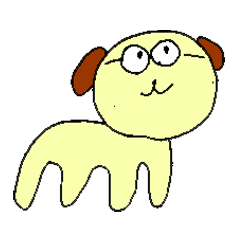 [LINEスタンプ] メガネ犬のスタンプ