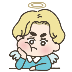 [LINEスタンプ] angel boy 'hoi'