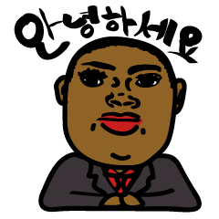 [LINEスタンプ] A teacher and students(Korean version)
