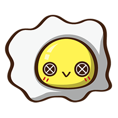 [LINEスタンプ] Button Egg