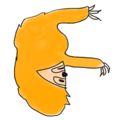 [LINEスタンプ] ほんのナマケモノ