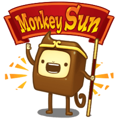 [LINEスタンプ] Funny life of the toy Monkey Sunの画像（メイン）