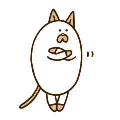 [LINEスタンプ] まめねこのゴマメ