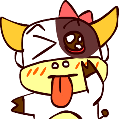 [LINEスタンプ] Little Cow