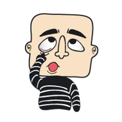 [LINEスタンプ] Square Head