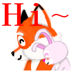 [LINEスタンプ] Redfox and Pinkrabbit3